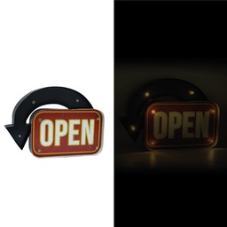 [S-V4611270000] Insegna Metallo Open con LED 43,5x30,5x5 cm