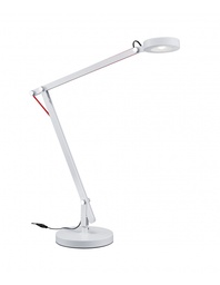 [S-TRIO527920101] Lampada da Ufficio Orientabile Bianca con Luce Led Amsterdam