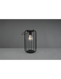 [S-TRIOR55316132] Lampada Da Appoggio Gabbia Metallo Nero Cotoca Con Sensore Trio Lighting