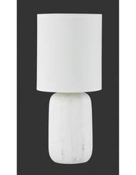 [S-TRIOR50411001] Lampada Da Tavolo Clay Ceramica Bianco Ø15 cm Trio Lighting