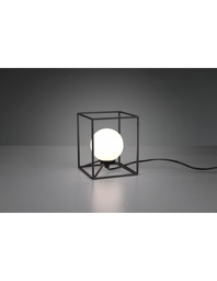 [S-TRIOR50401032] Lampada Da Tavolo Gabbia 1xG9 Nero Opaco 14x14 cm Trio Lighting
