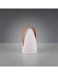 [S-TRIOR57090101] Lampada Da Tavolo Led Rgbw Haiti Bianco Ø13 cm IP44 Trio Lighting