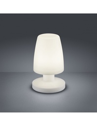 [S-TRIOR57051101] Lampada Da Tavolo Moderna Led Dora Bianco IP44 Ø13 cm Trio Lighting