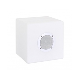 [S-B0827436] Lampada LED Cubo Speaker in Polietilene 20x20cm