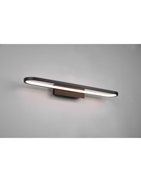 [S-TRIO283779132] Lampada LED da Specchio per Bagno Moderno Gianni Nero IP44