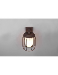 [S-TRIO210860124] Lampada Parete Gabbia Ruggine 1xE27 Tuela IP44