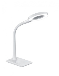 [S-TRIO527290101] Lampada da Scrivania LED con Lente Ingrandimento Bianca