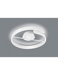 [S-TRIOR67071131] Lampada Soffitto Design Cerchio Led Dimmer 4000k Parma Bianco