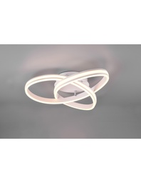 [S-TRIO626210131] Lampada Soffitto Moderna Yara Bianco Led Dimmer