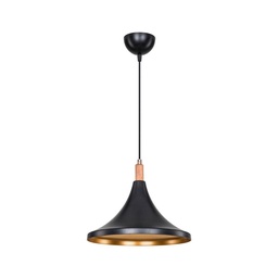 [S-FZ95912] Lampada a sospensione Kano nero oro ASZ1564