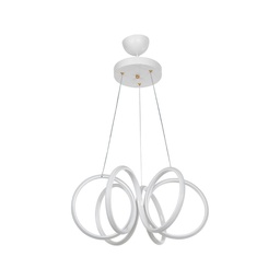 [S-FZ97688] Lampada a sospensione LED Ilya forma spirale bianca MDL4439