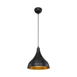 [S-FZ95890] Lampada a sospensione Leda ASZ1338 in metallo nero
