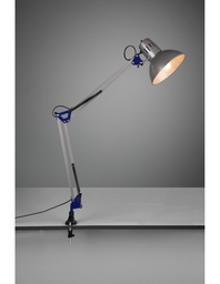 [S-TRIO5029010-47] Lampada da Scrivania 1xE27 Con Pinza Alluminio Tajo Trio Lighting