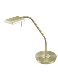 [S-TRIO520910108] Lampada da Scrivania Led Dimmerabile 12w Ottone