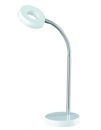 [S-TRIOR52411101] Lampada da Scrivania Led 4w Flessibile Rennes Bianco Trio Lighting