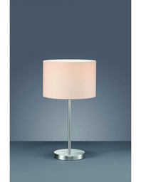 [S-TRIO511100101] Lampada da Tavolo Metallo Paralume Bianco Ø30 cm