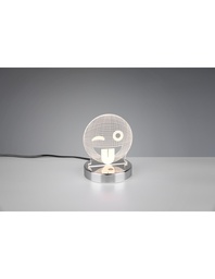 [S-TRIOR52641106] Lampada da Tavolo Smiley Led Dimmerabile RGB H15 cm Trio Lighting