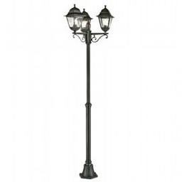 [S-SOV798/06] Lampada da esterno con diffusori in vetro trasparente, altezza max 170mm, 3 lampade da 60W