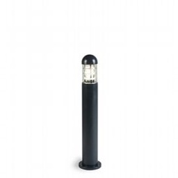[S-SOV849/16] Lampada da esterno in alluminio pressofuso con diffusore in vetro trasparente e alette frangiluce grafite