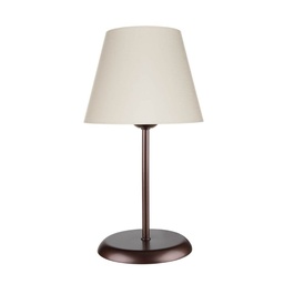 [S-FZ95859] Lampada da tavolo Elva ASZ1050 in metallo e paralume tessuto