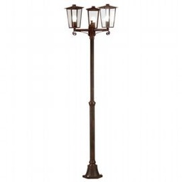 [S-SOV854/11] Lampada da terra in alluminio pressofuso con diffusori in vetro trasparente - Altezza max 185mm - IP43 - 3 lampade da 60W