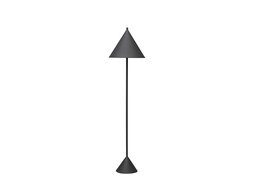 [S-LA/110/NE] Lampada da terra elegante in metallo nero, 40x40x156 cm