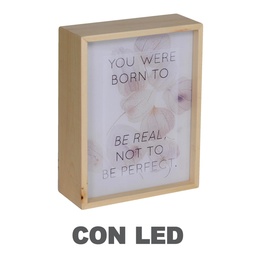 [S-V3716180000] Lampada LED Scritte 20x8 cm - Atmosfera Accogliente e Calda