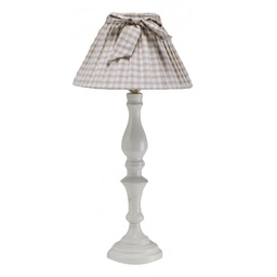 [S-V3712530000] Lampada metallo con cappello quadretti cm30h60