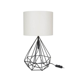 [S-FZ95877] Lampada per scrivania Nero Bianco urban 25x h46,5 cm