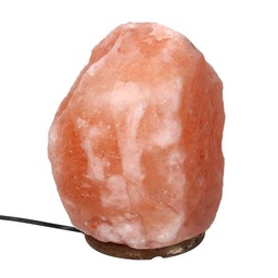 [S-V6901130000] Lampada di sale con base in legno da 9-12kg e attacco cmø20h34