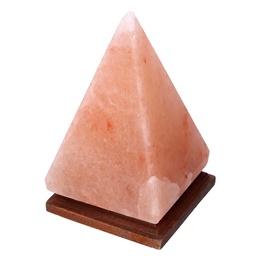 [S-V6901160000] Lampada Sale Piramide in Legno - 13x13x22 cm