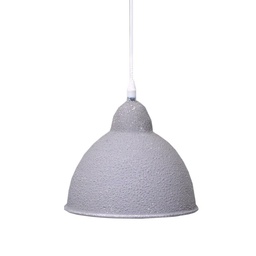 [S-V3714370000] Lampadario vintage sagomato in metallo bianco/grigio, attacco cmø19h21