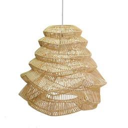 [S-V3717850000] Lampadario in rattan naturale, diametro 55,5 cm, altezza 48 cm