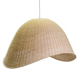 [S-V3717870000] Lampadario rattan sbiancato con attacco 62,5x53,5h40