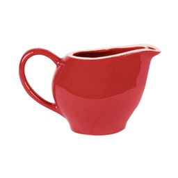 [S-V5856120000] Lattiera in ceramica Otello rosso crema 16x12x9,5 cm