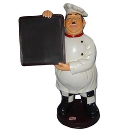 [S-V0214450000] Lavagna in Legno Resina Cuoco - 50x38x86 cm