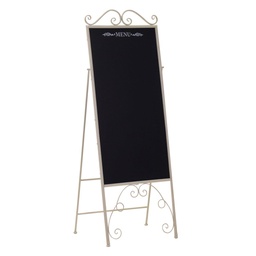 [S-V4609370000] Lavagna Menu Metallo Bianco Rettangolare cm47x41h34-128