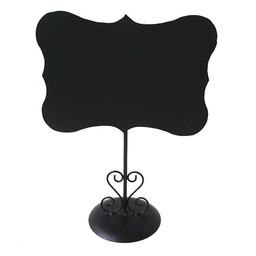 [S-V0222720000] Lavagna Metallo Nero con Supporto 20x10x27,5 cm
