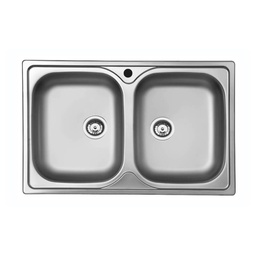 [S-FZ94181] Lavello 79x50 Classic 170 incasso doppia vasca