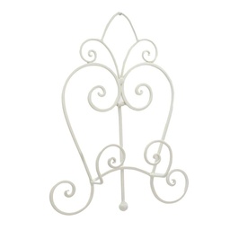 [S-V6444100000] Leggio Metallo Bianco 25,5x17x31 cm