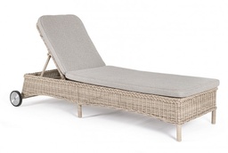 [S-B0660342] Lettino con Cuscino e Ruote Jupiter New