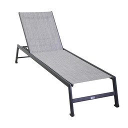 [S-V6457910000] Lettino in alluminio antracite - Dimensioni: 195x55x31 cm