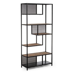[S-B0746439] Libreria 6 piani in metallo stile industriale 84x35x188 cm