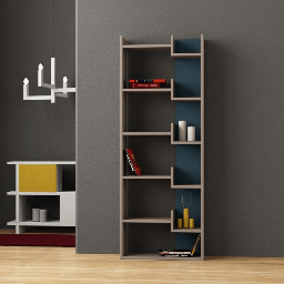 [96972] Libreria Oppa tortora turchese 60x162