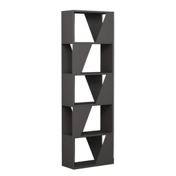 [S-FZ96917] Libreria antracite 5 ripiani Frame 54xx24xh.168 cm
