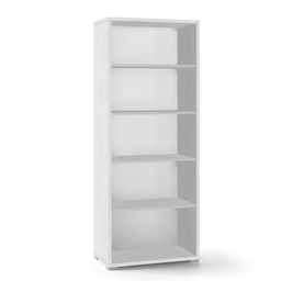 [S-ODB351OSK] Libreria moderna in legno Bianco Ossido con quattro ripiani 71x41x h182 cm