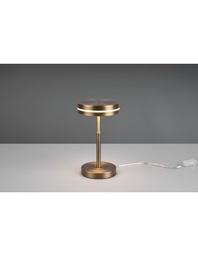 [S-TRIO526510104] Lampada da Tavolo Moderna Disco Led Ottone Invecchiato