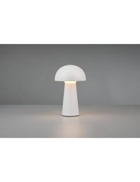 [S-TRIOR52176101] Lampada da tavolo a forma di fungo bianca con LED, ricaricabile tramite USB