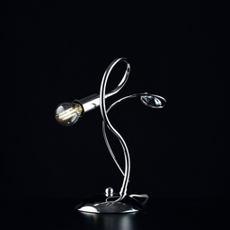 [S-BL209-LT-CR] Lumetto comodino ferro cromato lucido strass 1 luce 18xh.27 cm