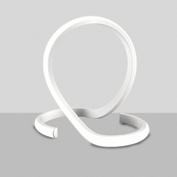 [S-BL242-LBC] Lumetto in metallo e alluminio Bianco LED integrato 30x h30 cm